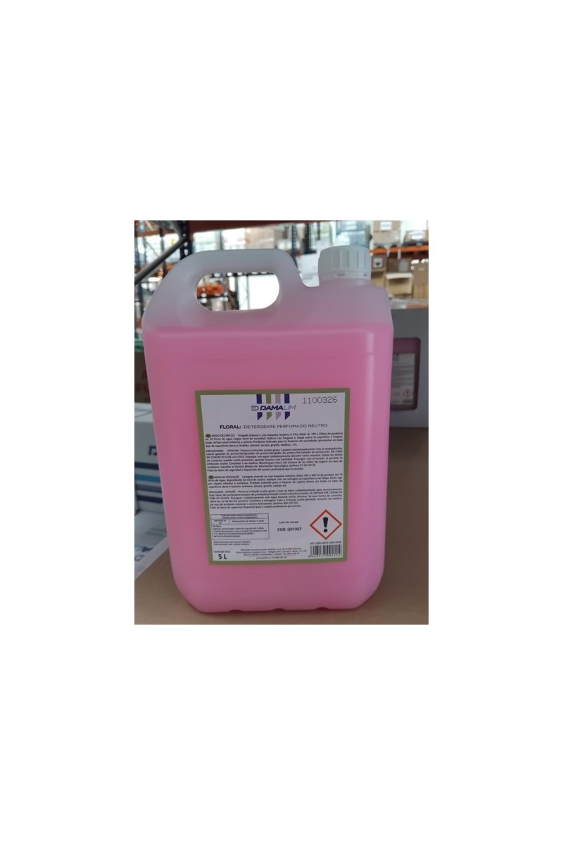 DAMALIM FLORAL 5 LTS. - Jabon neutro perfumado todo tipo superficies