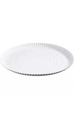BANDEJA DE CARTON REDONDA 27CM (100UDS)