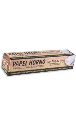 ROLLO PAPEL PARA HORNO 39GR 38CM X 100MTS