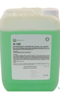 H-100 (10L) DETERGENTE BIOALCOHOL LIMON EXTRA