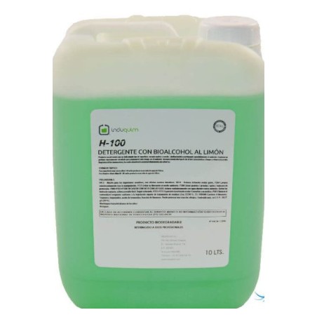 H-100 (10L) DETERGENTE BIOALCOHOL LIMON EXTRA