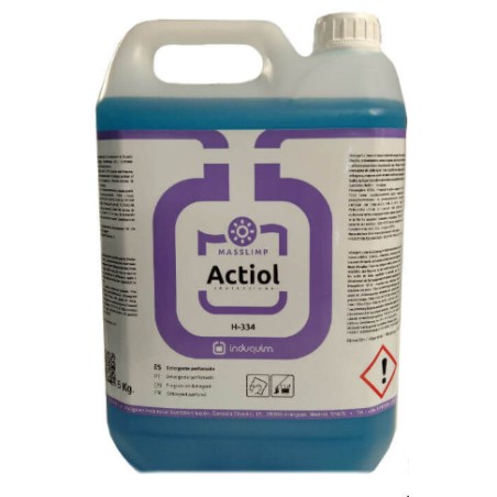H-334 ACTIOL (5KG) LIMPIADOR DETER AZUL MENTA