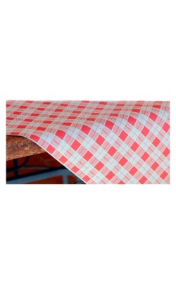 MANTEL 100X100 40GR CUADROS ROJOS (400UDS)