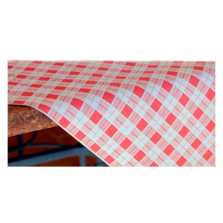 MANTEL 100X100 40GR CUADROS ROJOS (400UDS)