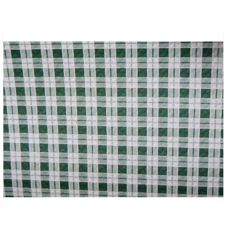 MANTEL 100X100 40GR CUADROS VERDES (400UDS)