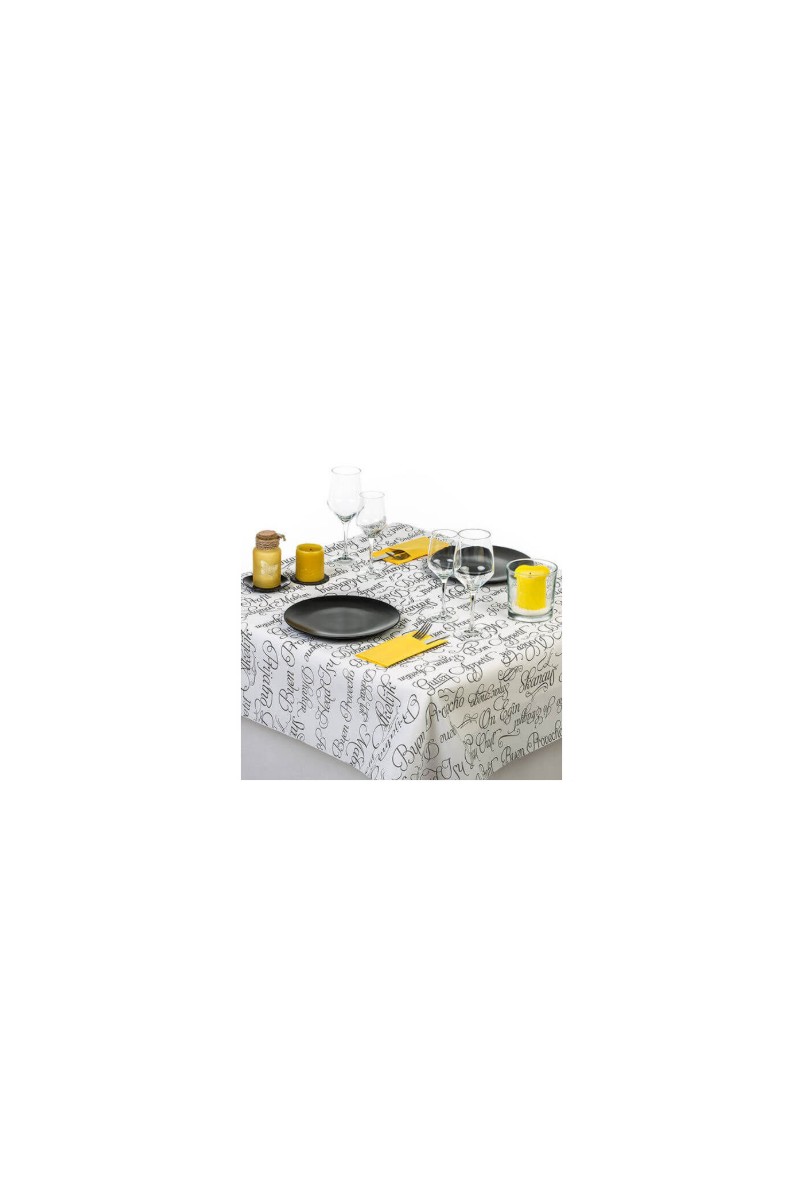 MANTEL 100X100 BLANCO BUEN PROVECHO(400U)