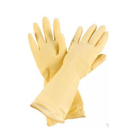 GUANTE FLOCADO AMARILLO T/M (12UDS)