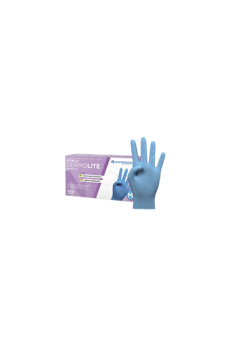 GUANTE NITRILO AZUL DERMOLITE T/G (100UDS)