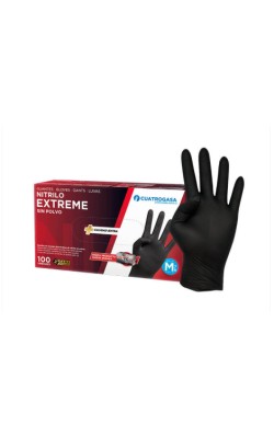 GUANTE NITRILO NEGRO EXTREME T/G (100U)