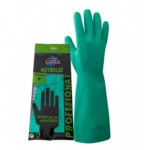 GUANTE NITRILO VERDE FLOCADO LUNA T/M