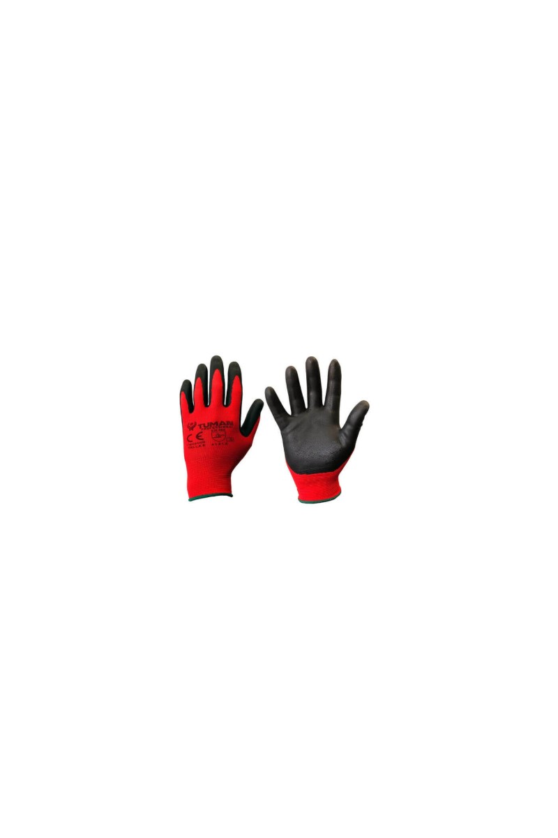GUANTE NYLON NITRILO-FOAM ROJO T/M