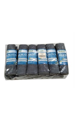 BAYETA MICROFIBRA BASIC GRIS CLARO 35X40 12UD