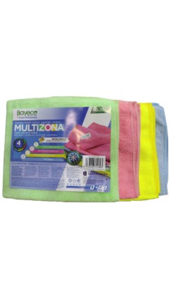 BAYETA MICROFIBRA MULTIZONA 35X40 4 COLORES