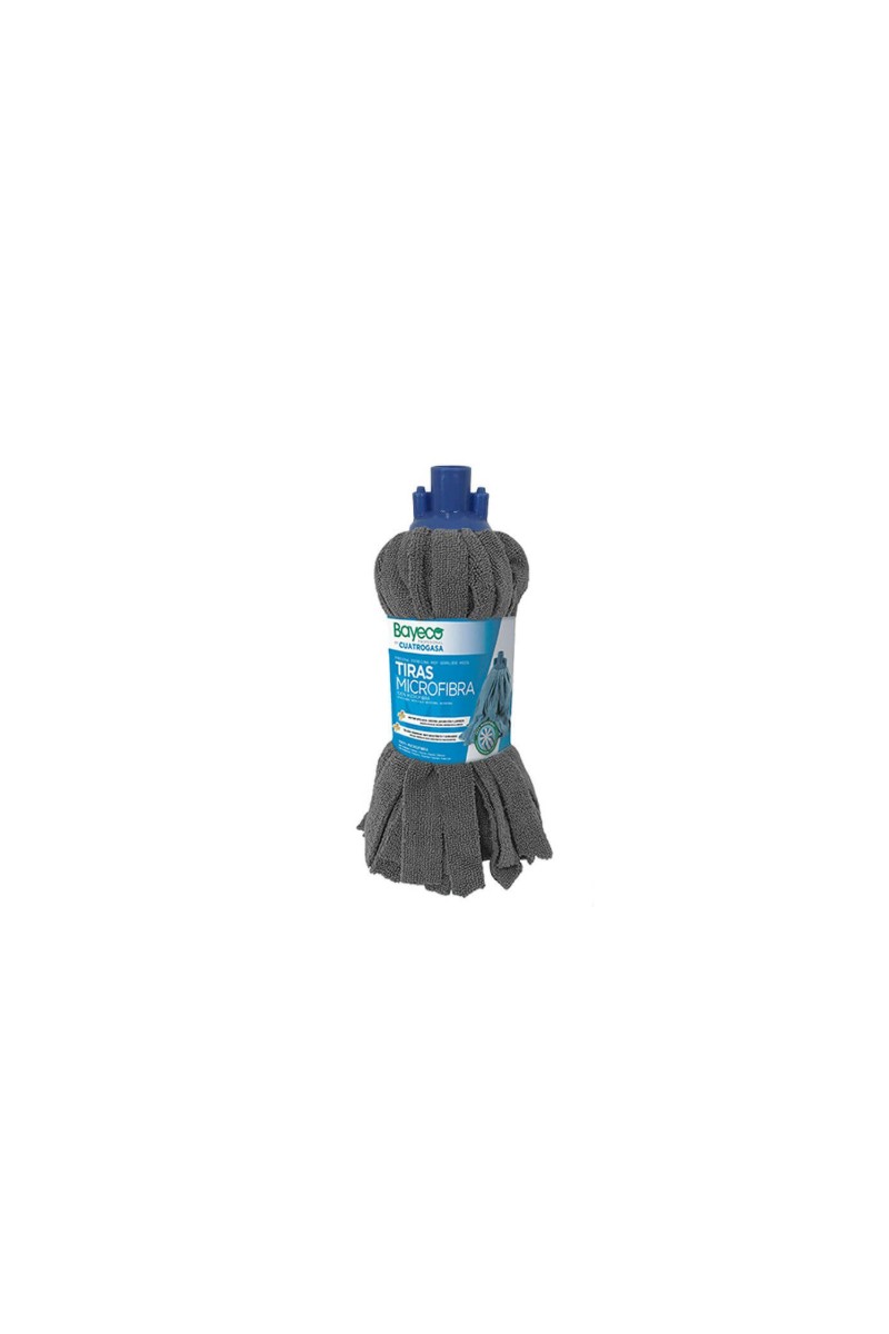 FREGONA TIRAS MICROFIBRA 160GR GRIS BY