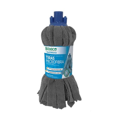 FREGONA TIRAS MICROFIBRA 160GR GRIS BY