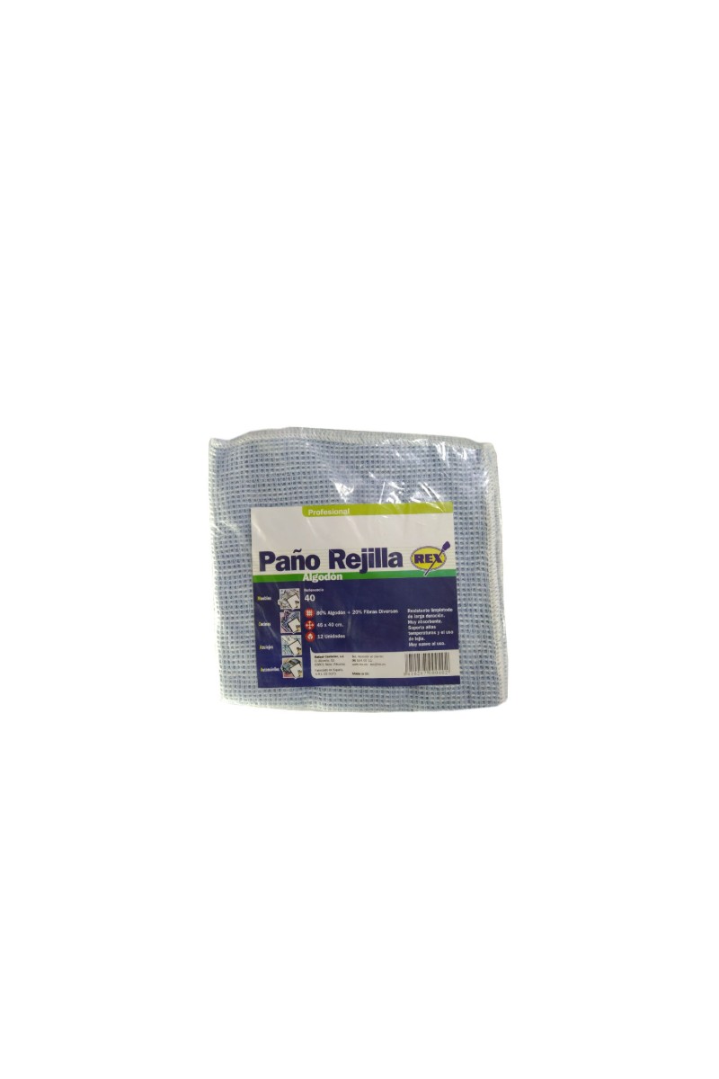 PAÑO REJILLA AZUL 45X40 (12UDS)