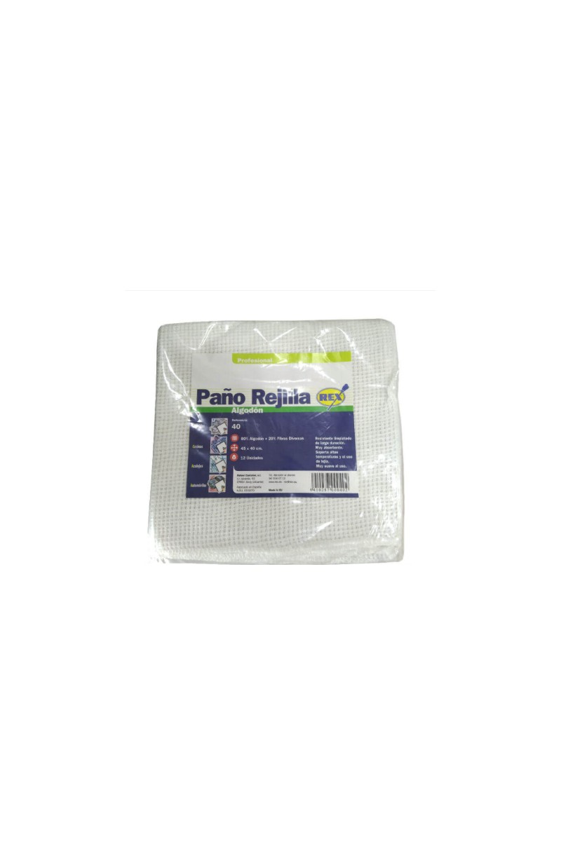 PAÑO REJILLA BLANCO 45X40 (12UDS)