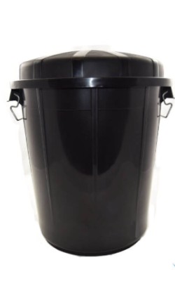CUBO CON TAPA GOLIAT 50L NEGRO