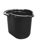 CUBO OVALADO NEGRO ONE SIN ESCURRIDOR 15L