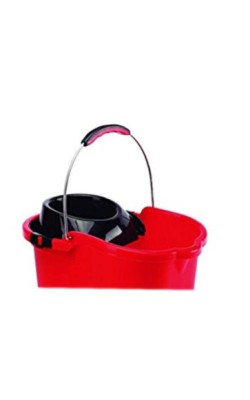 ESCURRIDOR NEGRO CUBO ASA METALICA 16L MAYA