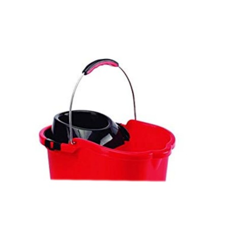 ESCURRIDOR NEGRO CUBO ASA METALICA 16L MAYA