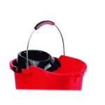 ESCURRIDOR NEGRO CUBO ASA METALICA 16L MAYA