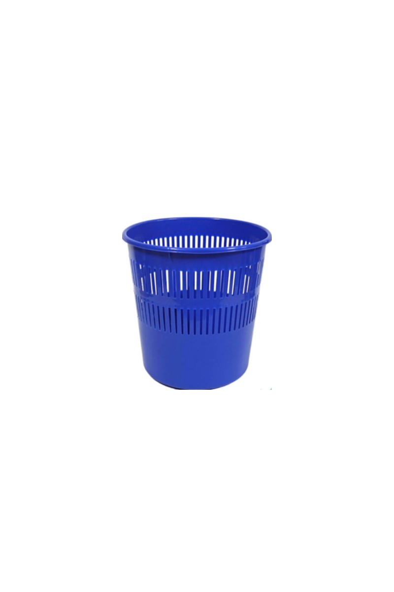 PAPELERA OFICINA 16L REJILLA PLASTICO AZUL