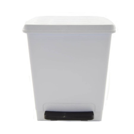 PAPELERA PEDAL ABS BLANCA 26L