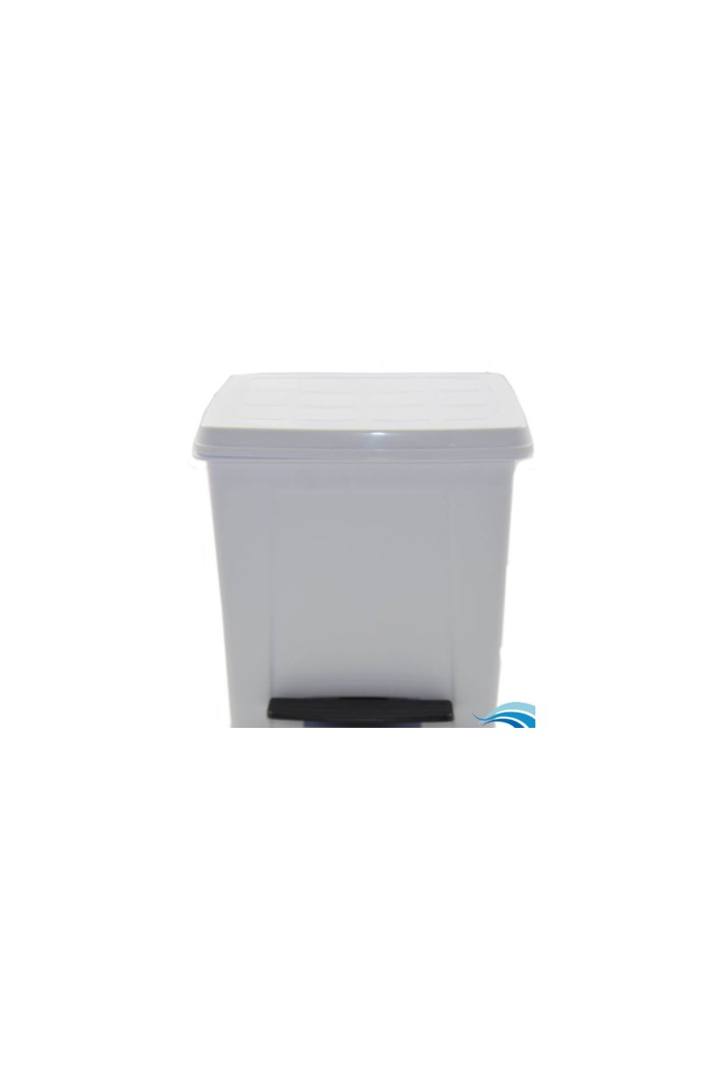 PAPELERA PEDAL ABS BLANCA 8L