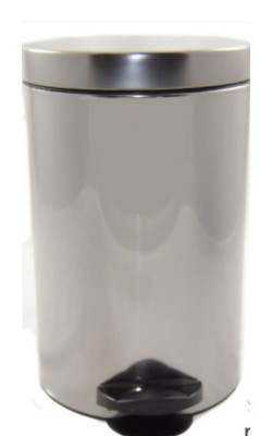 PAPELERA PEDAL ACERO INOX 20L