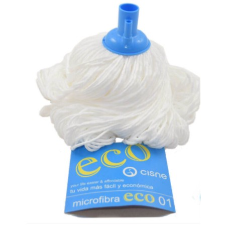 FREGONA MICROFIBRA ECO BLANCA