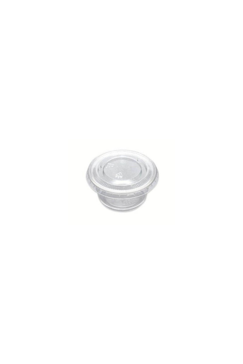 TAPA SALSERA TRANSP PP 2OZ 60CC (100UND)