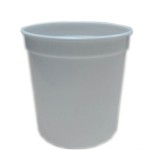 TARRINA PLASTICO BLANCA 1000CC PP (25UDS) RT
