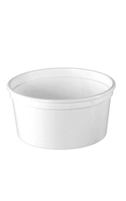 TARRINA PLASTICO BLANCA 500CC PP (50UDS) RT