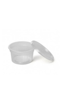 TARRINA PLASTICO TRANSPARENTE 100CC PP (50U)