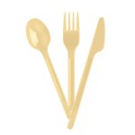 TENEDOR CREMA PS REUTILIZABLE 16.7CM (100UD)