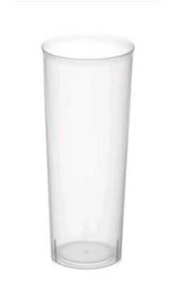 VASO TUBO REUTILIZABLE PP 300CC (10UDS)