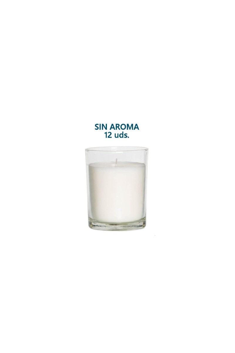 VELA VASO CRISTAL CILINDR GRANDE S/OLOR (12U)