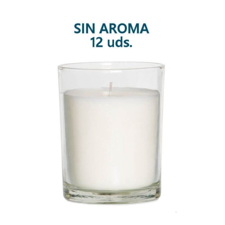 VELA VASO CRISTAL CILINDR GRANDE S/OLOR (12U)
