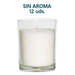 VELA VASO CRISTAL CILINDR GRANDE S/OLOR (12U)