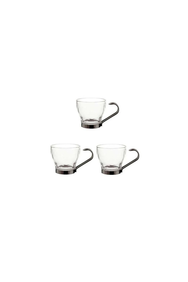 TAZA CAFE 10.8CL C/ASA INOX SUPREME (3UDS)