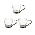 TAZA CAFE 10.8CL C/ASA INOX SUPREME (3UDS)